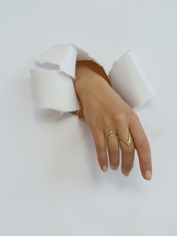 SEMAN TRIO - 18 K Gold plated minimalist rings - Image 3