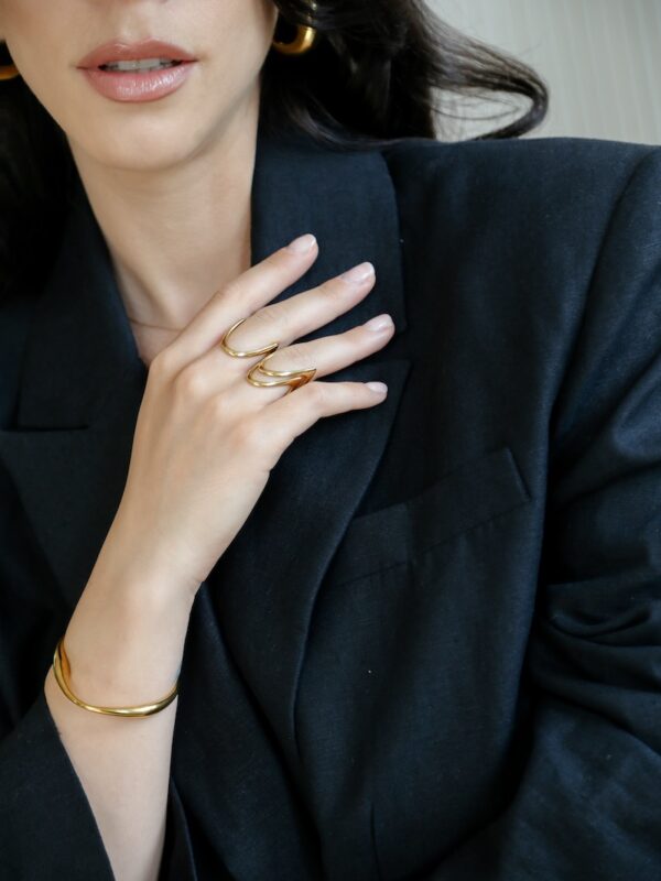 SEMAN TRIO - 18 K Gold plated minimalist rings - Image 2
