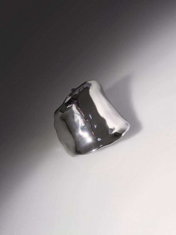 JON Hammered Silver pleated hair cuff - Image 2