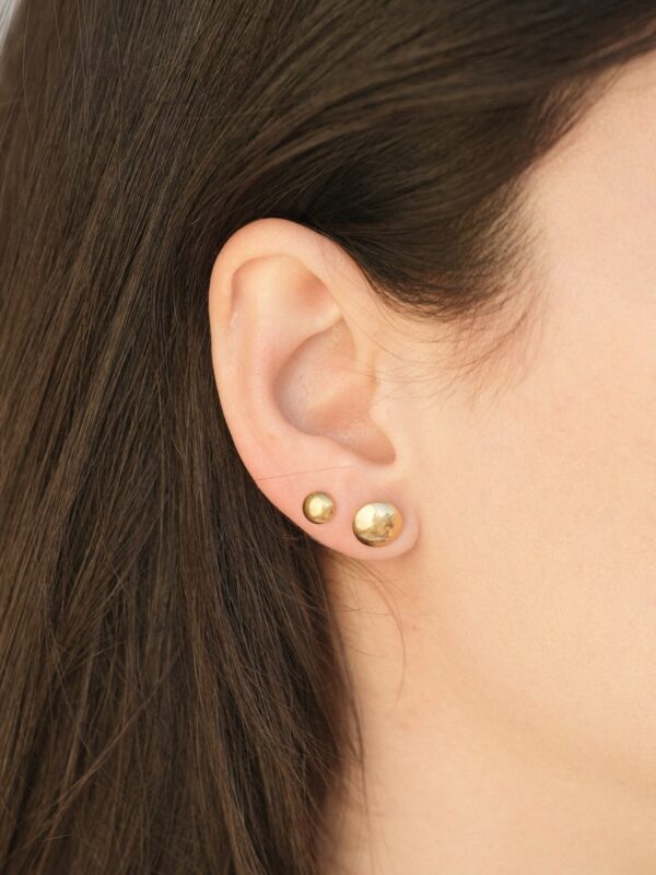 Erzeni large - 18 k gold plated earrings  - Image 3