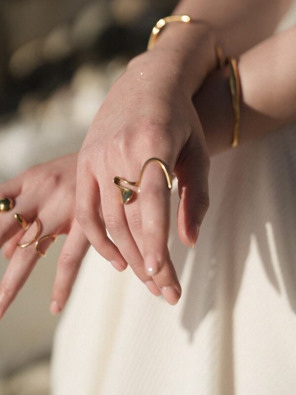 SEMAN TRIO - 18 K Gold plated minimalist rings - Image 5