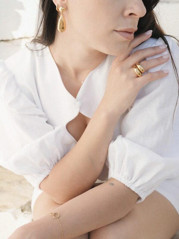 Ujman - 18 k gold plated ring - Image 2