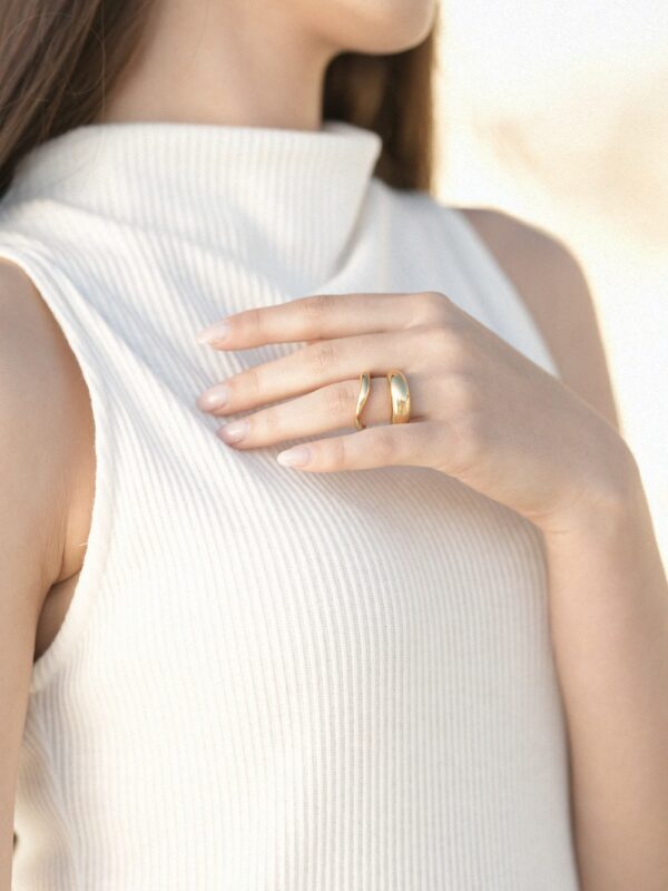 Ujman - 18 k gold plated ring - Image 6