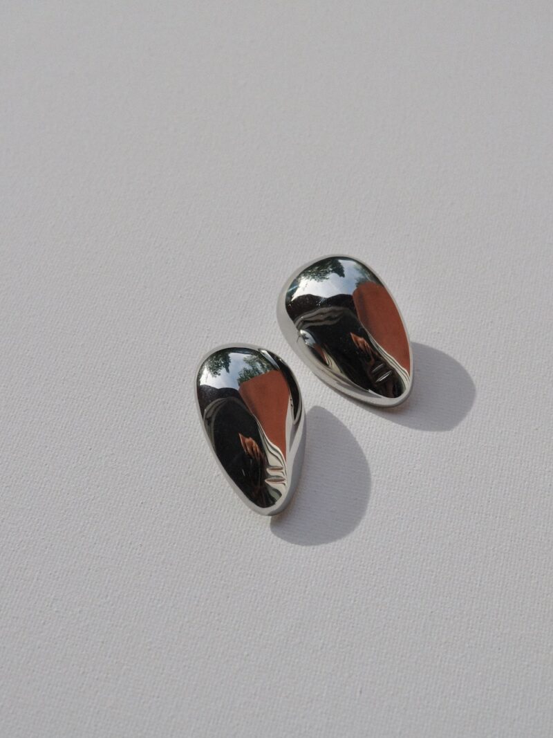 Grama - silver plated bold earrings - Image 2