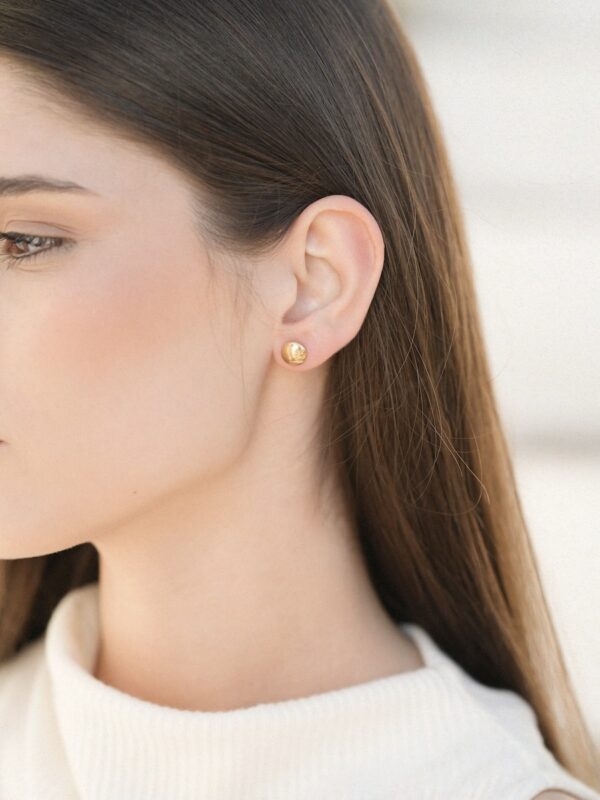 Erzeni large - 18 k gold plated earrings  - Image 2