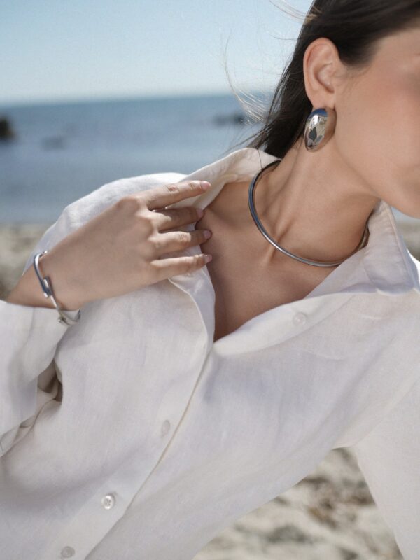 Adriatik - silver plated cuff necklace - Image 2