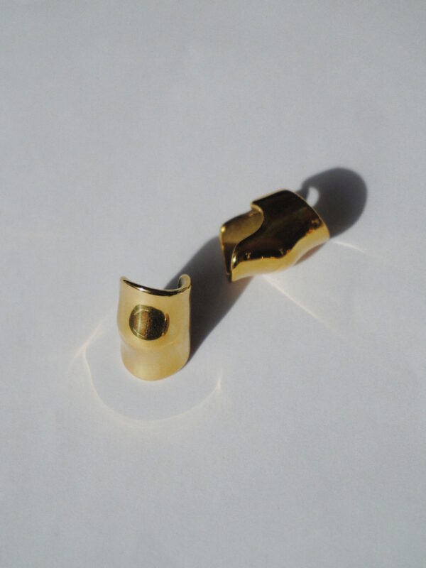 GUMA 18K Gold Plated Hammered Ear Cuffs - Image 5