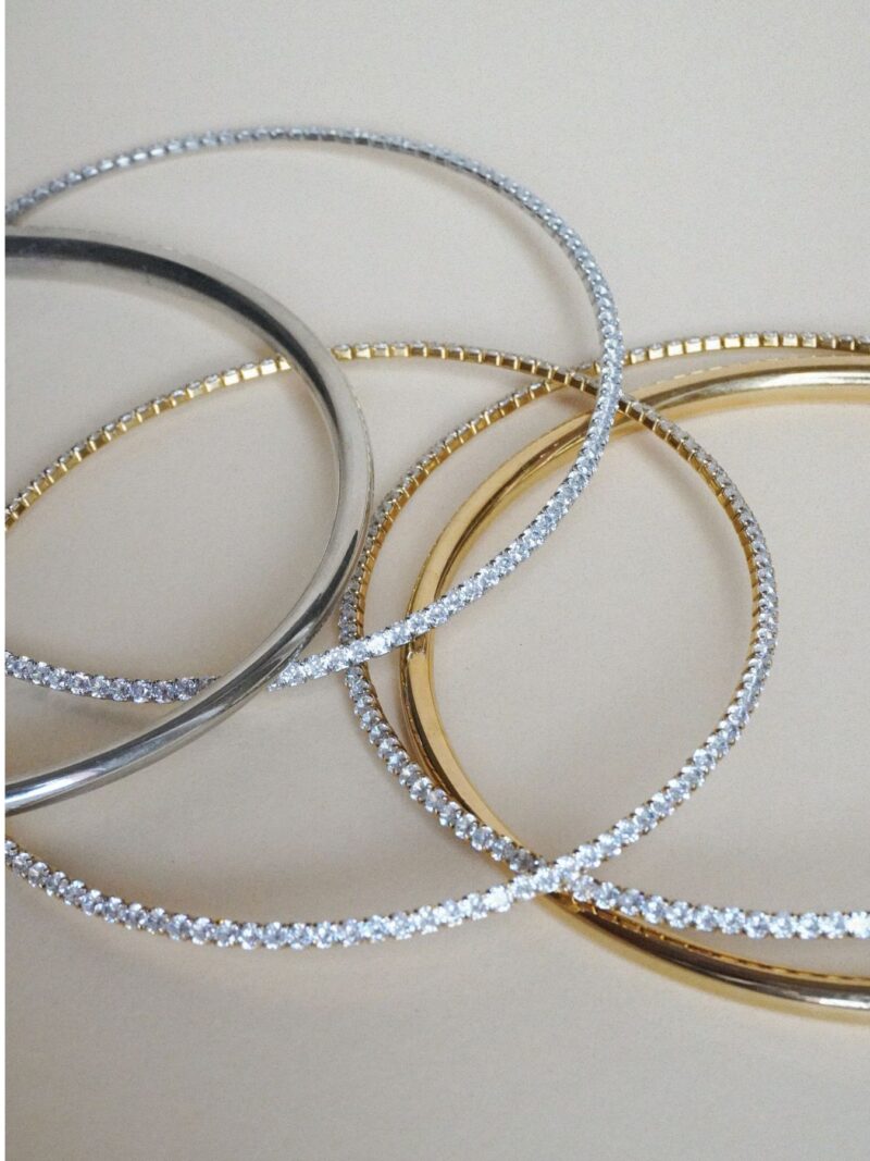 TENNIS Silver zirkonia cuff necklace - Image 2